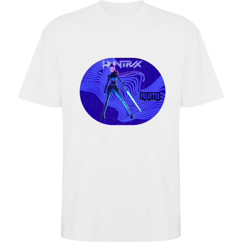 Tricou oversize K-POP Demon Hunters (Model 3), Alb