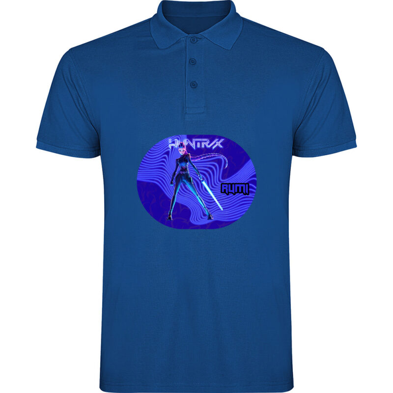 Tricou polo K-POP Demon Hunters (Model 3), Albastru