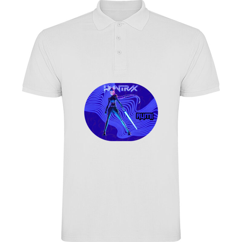 Tricou polo K-POP Demon Hunters (Model 3), Alb