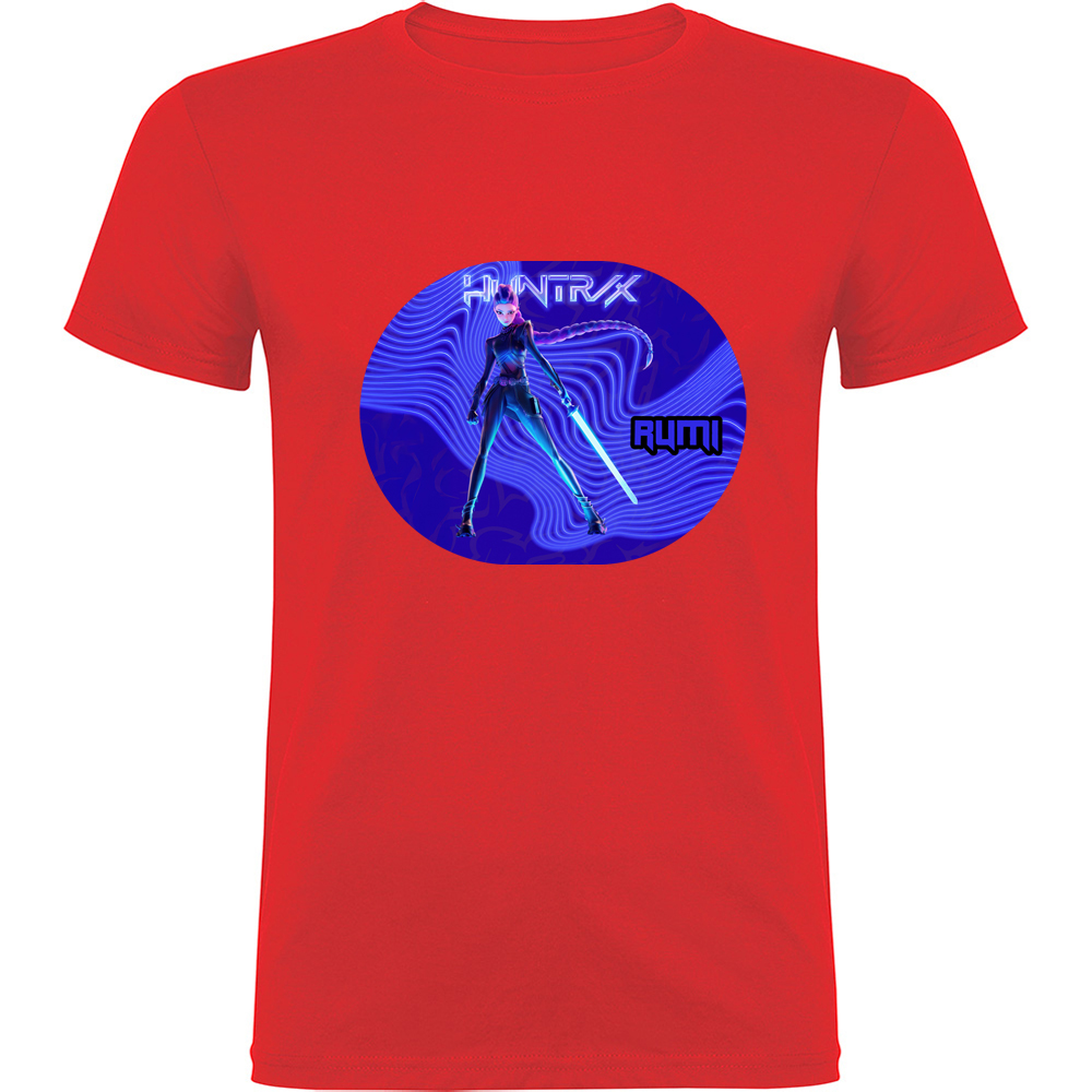 K-POPDEMONHUNTERSMODEL3.TR_.RED_.jpg Tricou K-POP Demon Hunters (Model 3), Roșu - imagine 1