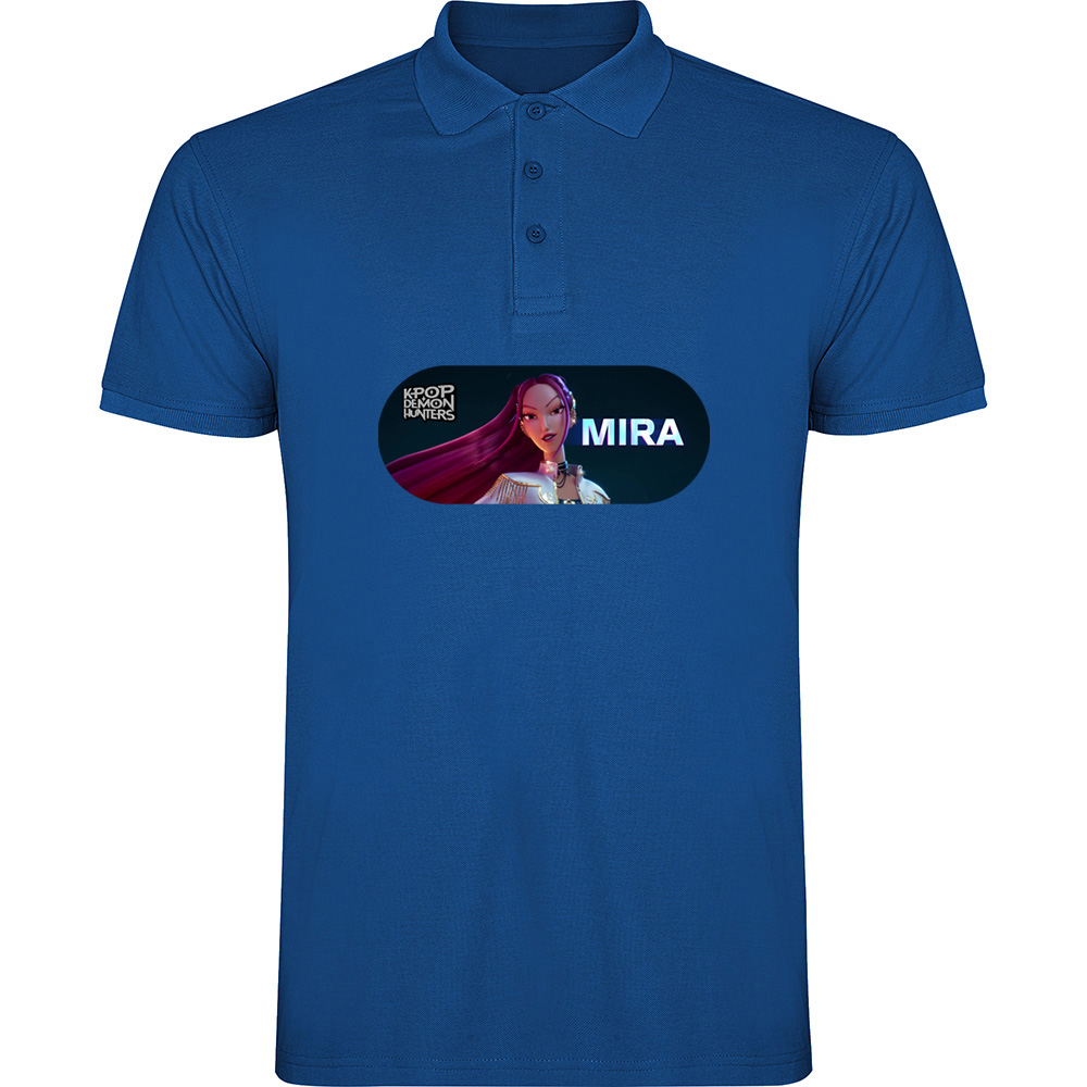 K-POPDEMONHUNTERSMODEL4.TP_.BLU_.jpg Tricou polo K-POP Demon Hunters (Model 4), Albastru - imagine 1