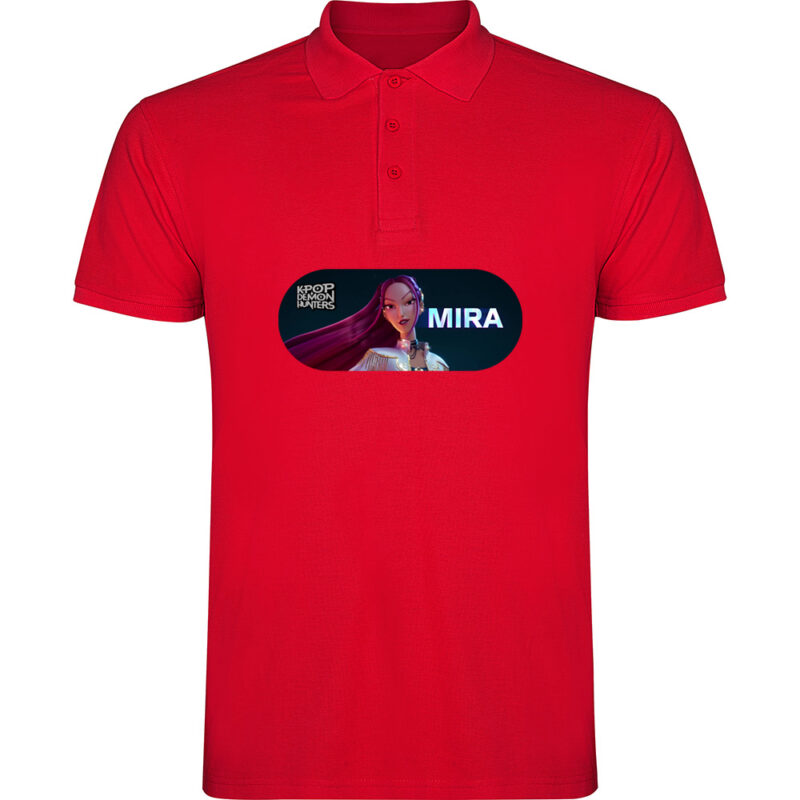Tricou polo K-POP Demon Hunters (Model 4), Roșu