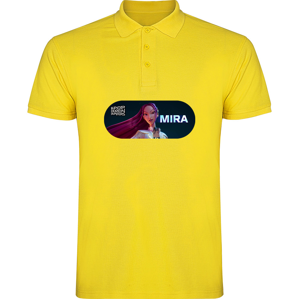 K-POPDEMONHUNTERSMODEL4.TP_.YEL_.jpg Tricou polo K-POP Demon Hunters (Model 4), Galben - imagine 1
