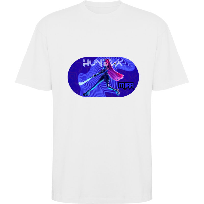 Tricou oversize K-POP Demon Hunters (Model 5), Alb