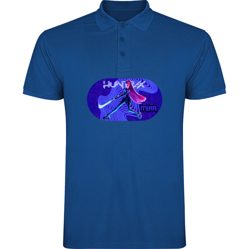 Tricou polo K-POP Demon Hunters (Model 5), Albastru