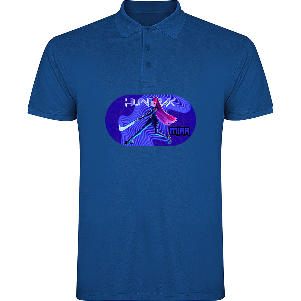 K-POPDEMONHUNTERSMODEL5.TP_.BLU_.jpg Tricou polo K-POP Demon Hunters (Model 5), Albastru - imagine 1