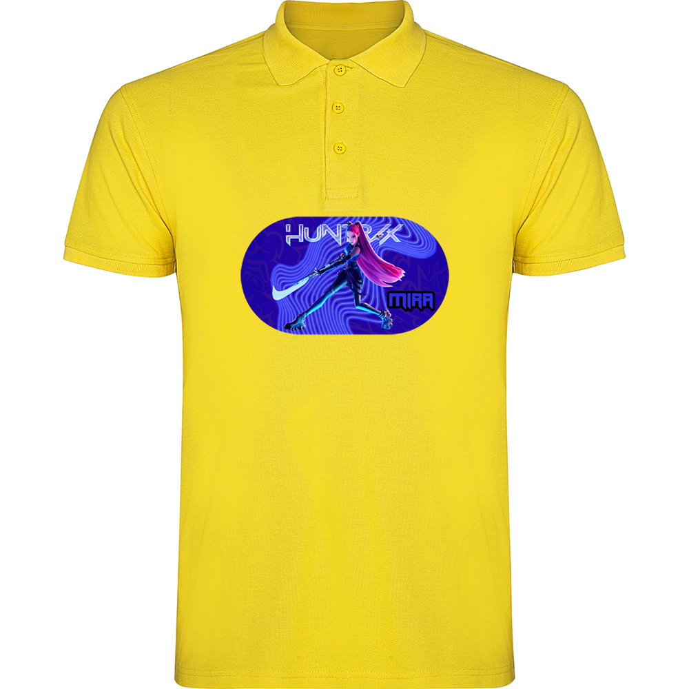 K-POPDEMONHUNTERSMODEL5.TP_.YEL_.jpg Tricou polo K-POP Demon Hunters (Model 5), Galben - imagine 1