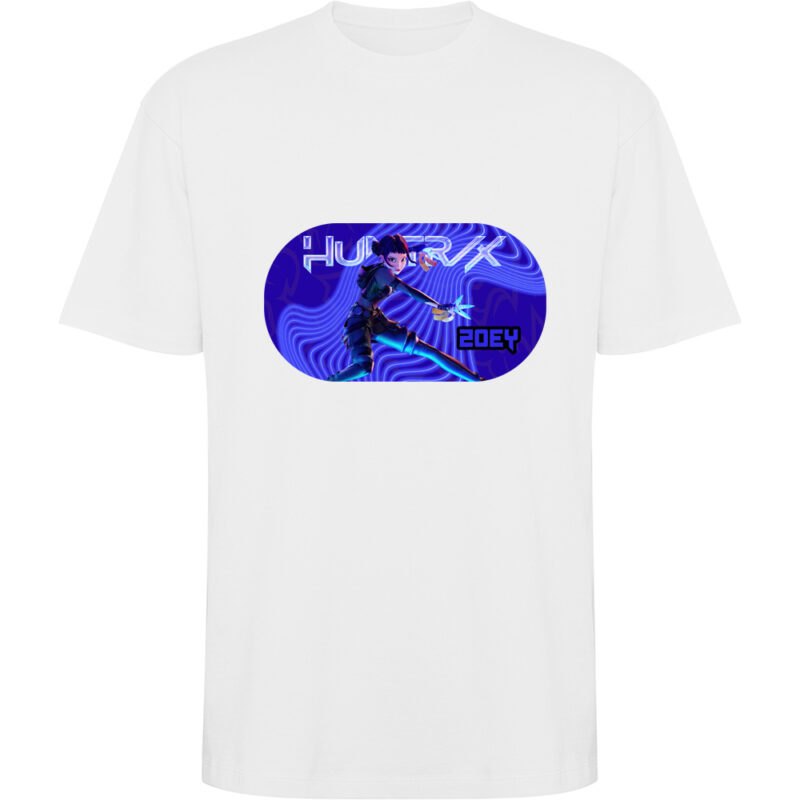 Tricou oversize K-POP Demon Hunters (Model 6), Alb