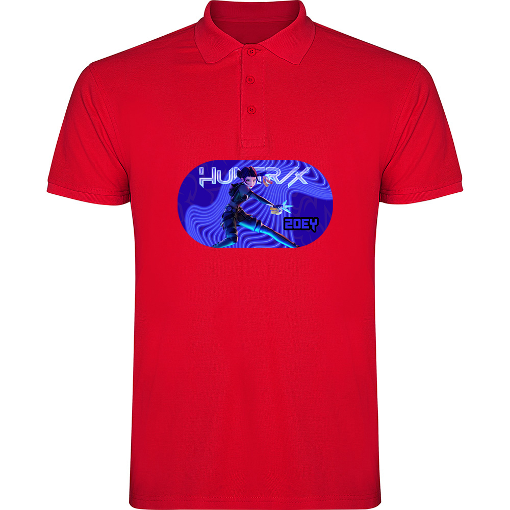 K-POPDEMONHUNTERSMODEL6.TP_.RED_.jpg Tricou polo K-POP Demon Hunters (Model 6), Roșu - imagine 1