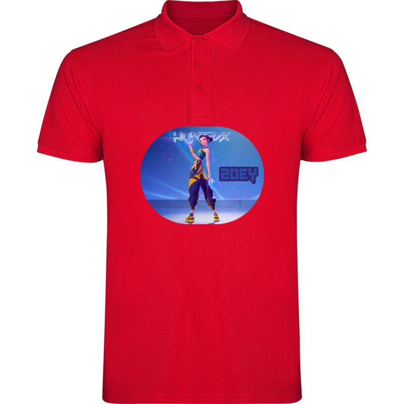 Tricou polo K-POP Demon Hunters (Model 7), Roșu
