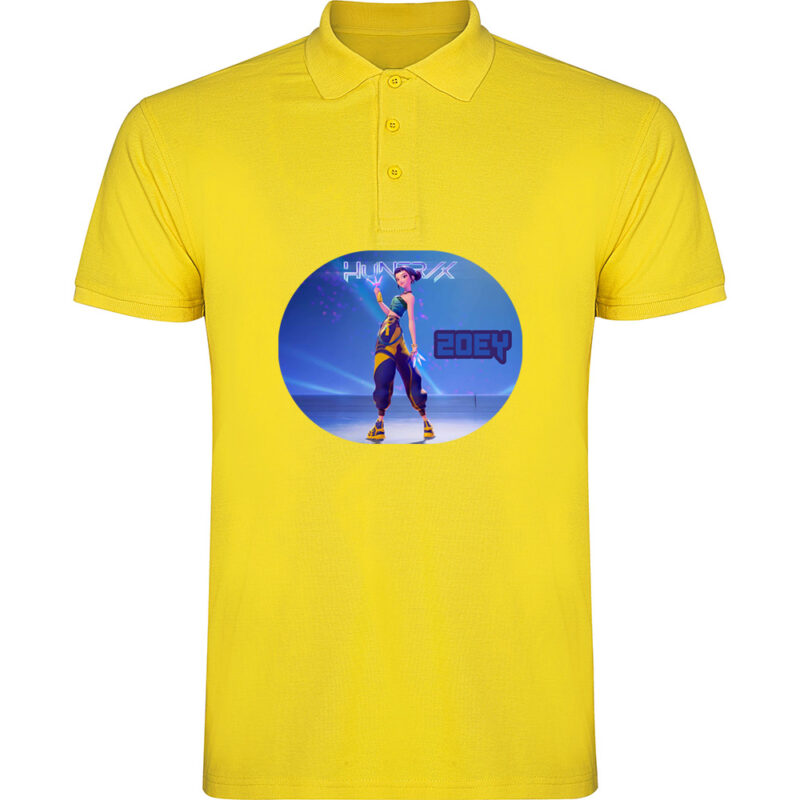 Tricou polo K-POP Demon Hunters (Model 7), Galben