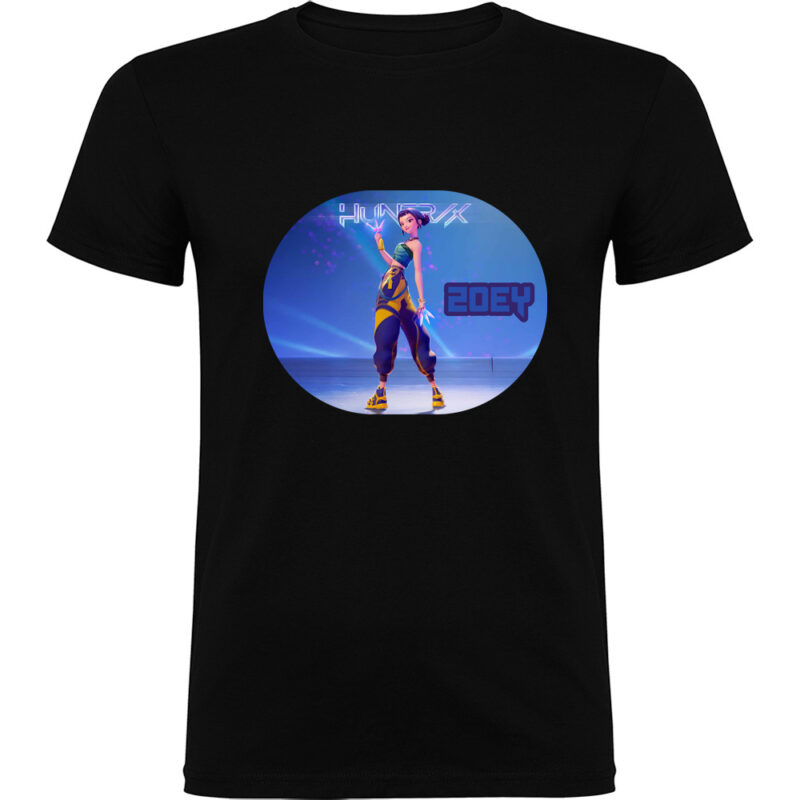 Tricou K-POP Demon Hunters (Model 7), Negru