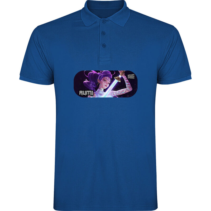Tricou polo K-POP Demon Hunters (Model 8), Albastru