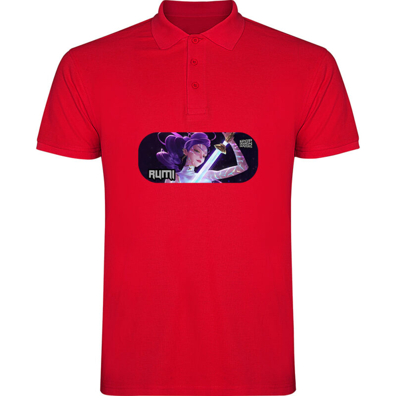 Tricou polo K-POP Demon Hunters (Model 8), Roșu