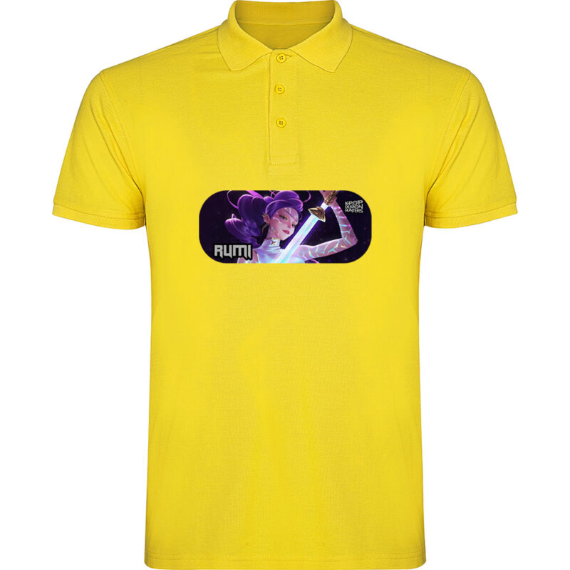 Tricou polo K-POP Demon Hunters (Model 8), Galben