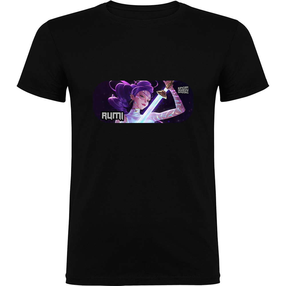 K-POPDEMONHUNTERSMODEL8.TR_.BLK_.jpg Tricou K-POP Demon Hunters (Model 8), Negru - imagine 1