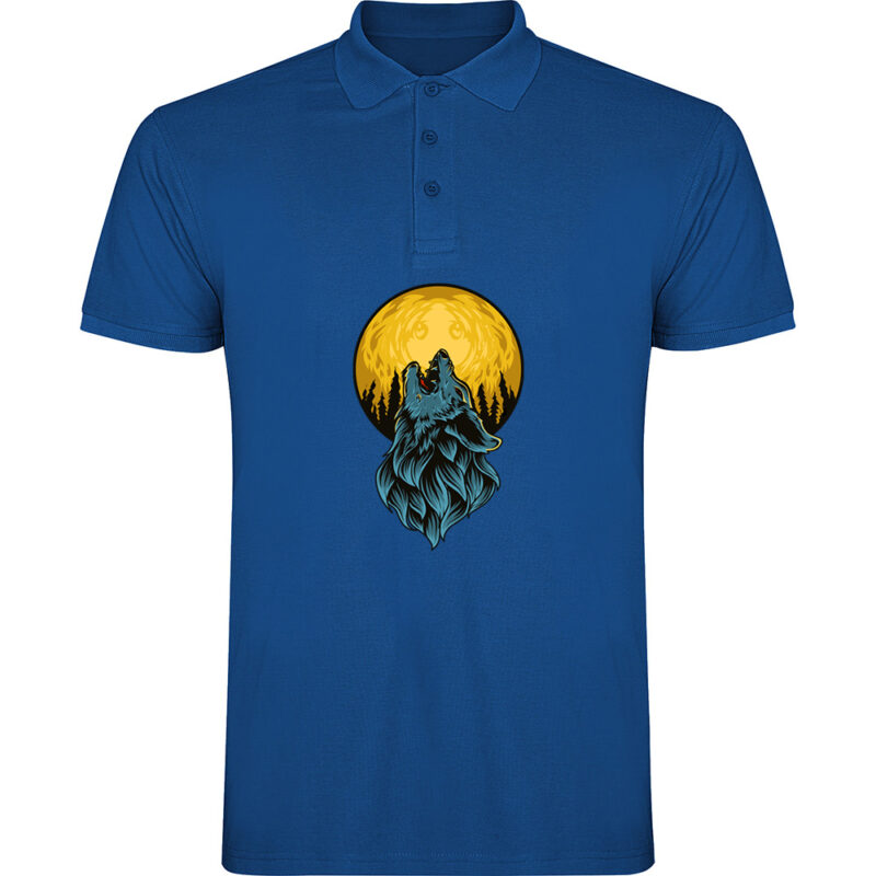 Tricou polo LUP ȘI LUNĂ, Albastru