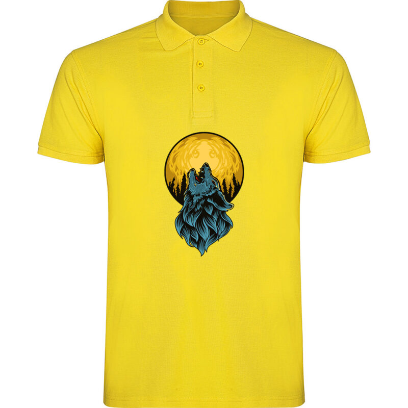 Tricou polo LUP ȘI LUNĂ, Galben