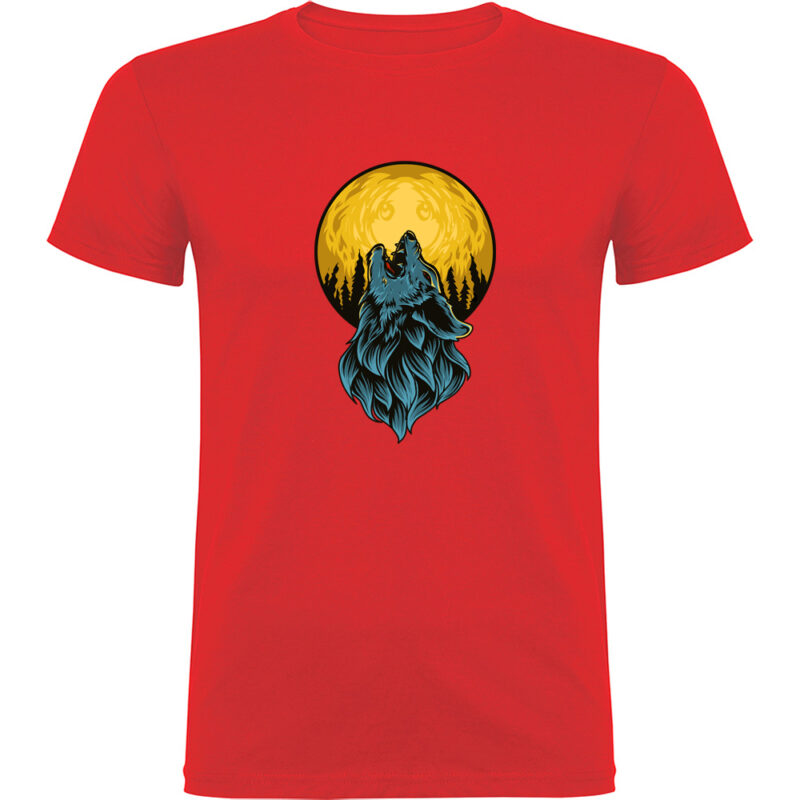 Tricou LUP ȘI LUNĂ, Roșu