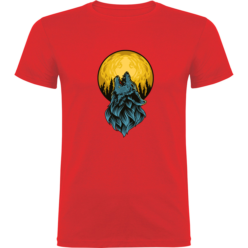 LUPSILUNA.TR_.RED_.jpg Tricou LUP ȘI LUNĂ, Roșu - imagine 1