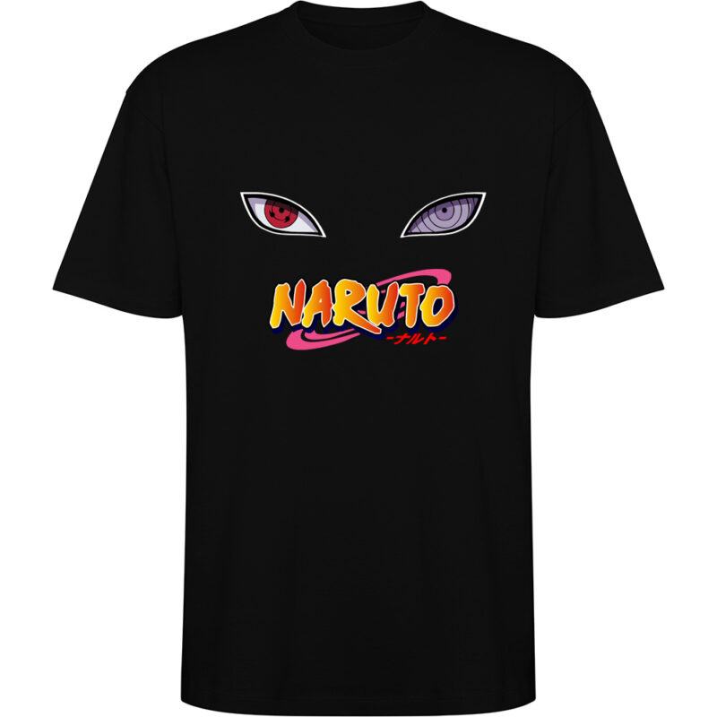 Tricou oversize NARUTO UZUMAKY (Model 1), Negru