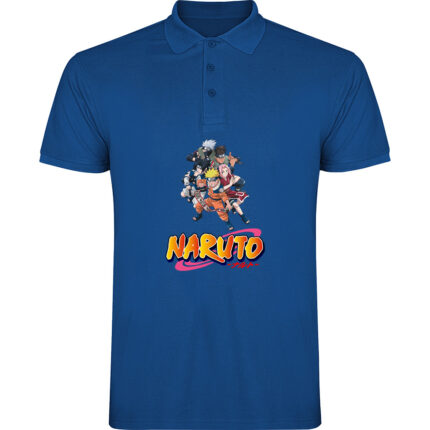 Tricou polo NARUTO UZUMAKY (Model 2), Albastru
