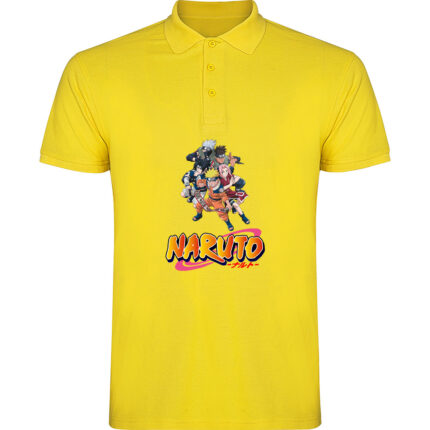 Tricou polo NARUTO UZUMAKY (Model 2), Galben