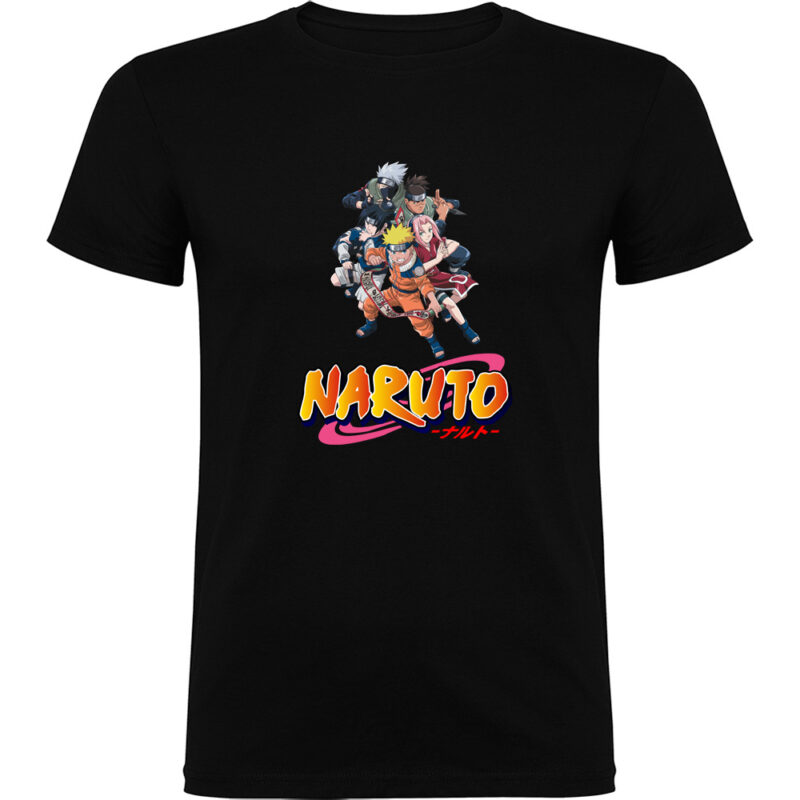 Tricou NARUTO UZUMAKY (Model 2), Negru