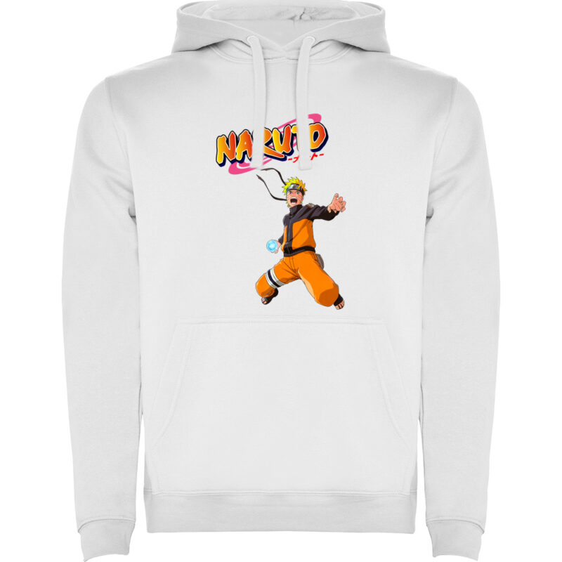 Hanorac copii NARUTO UZUMAKY (Model 3), Alb