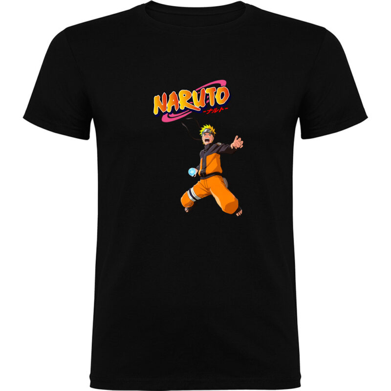 Tricou NARUTO UZUMAKY (Model 3), Negru
