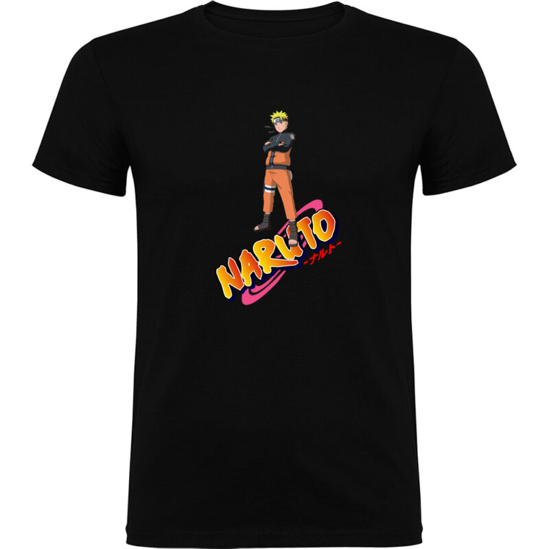 Tricou NARUTO UZUMAKY (Model 4), Negru