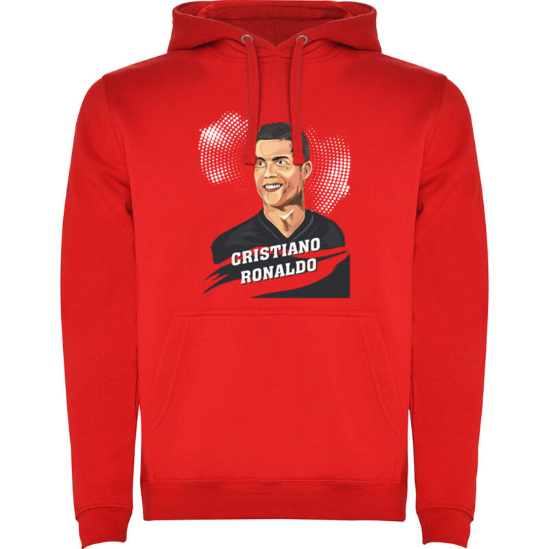 Hanorac copii Portret CR7, Roșu