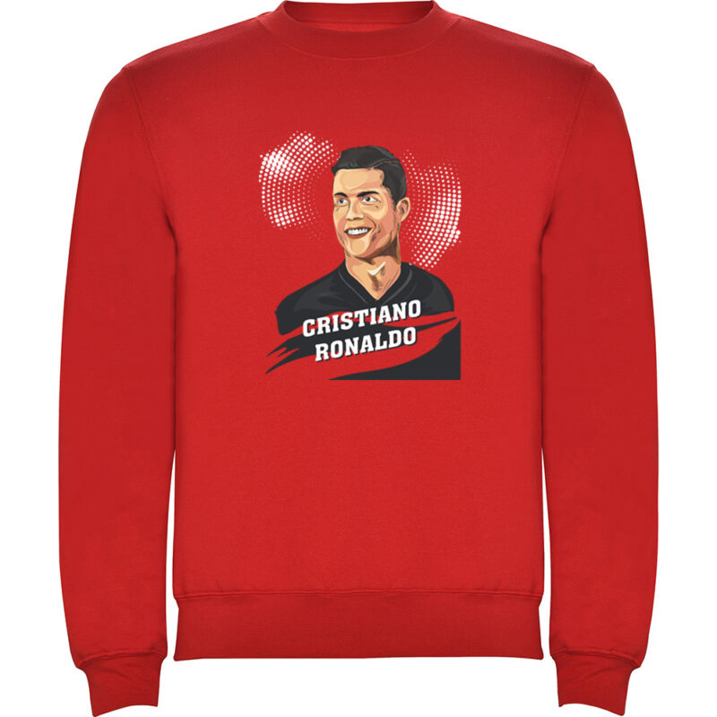 Pulover copii Portret CR7, Roșu