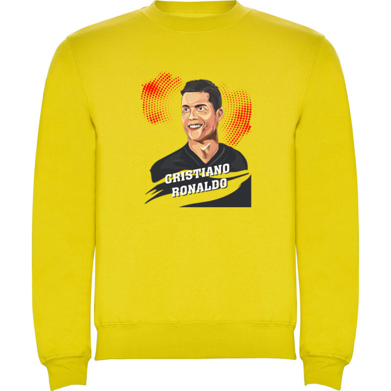 Pulover copii Portret CR7, Galben