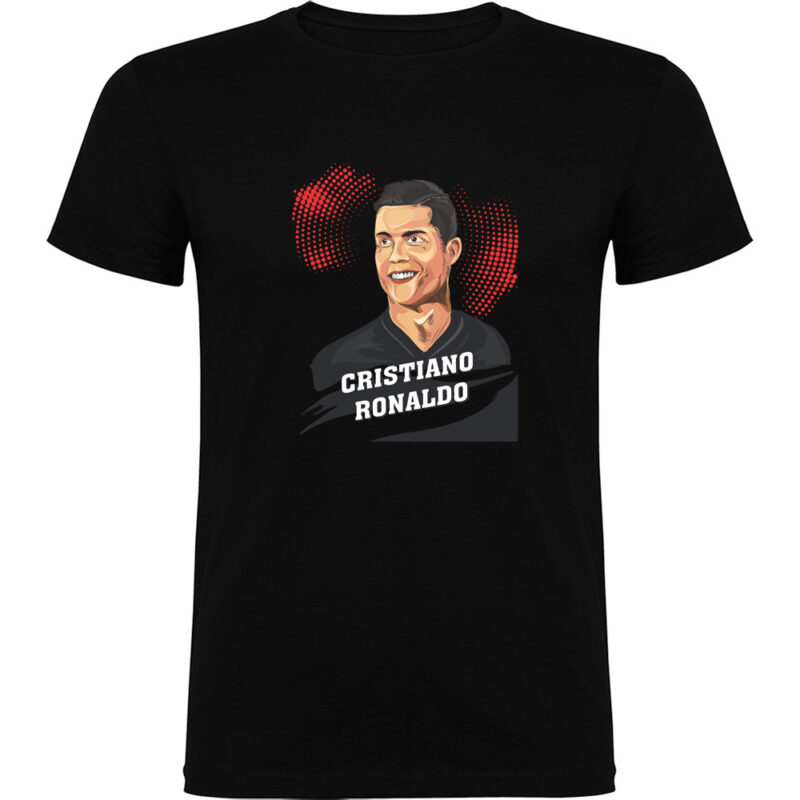 Tricou Portret CR7, Negru