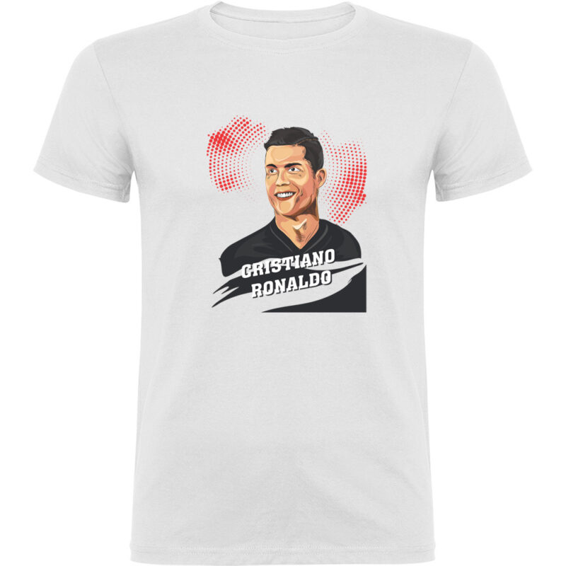 Tricou Portret CR7, Alb