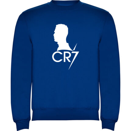 Pulover copii Silueta CR7, Albastru