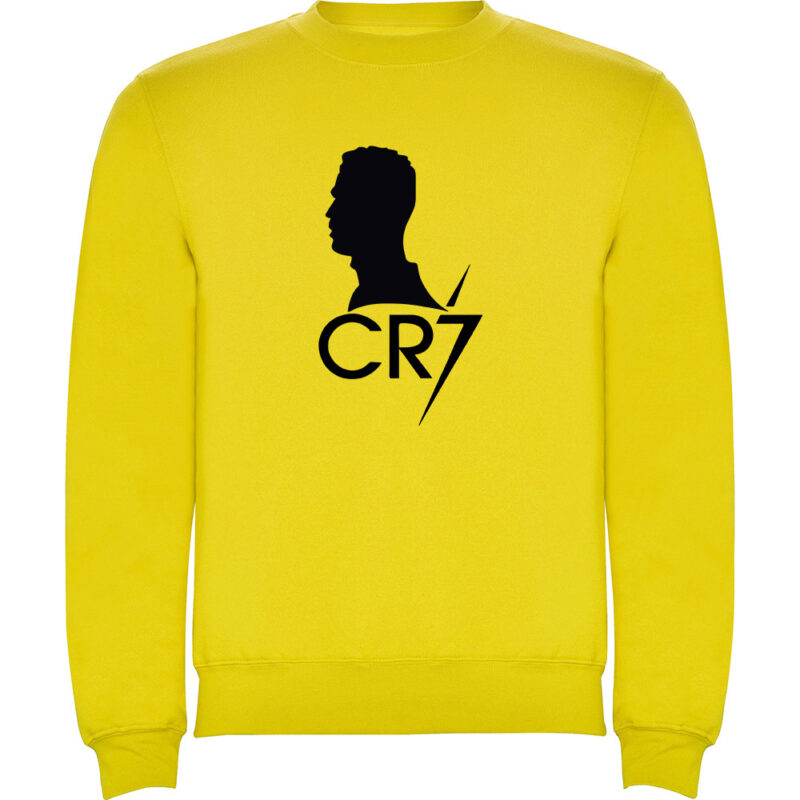 Pulover copii Silueta CR7, Galben