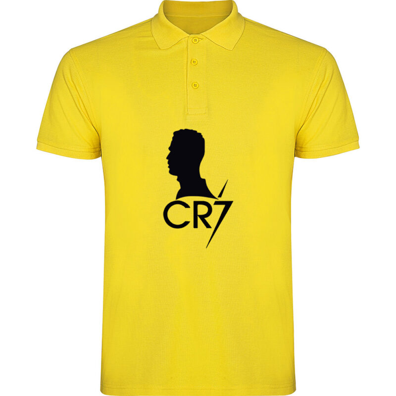 Tricou polo Silueta CR7, Galben