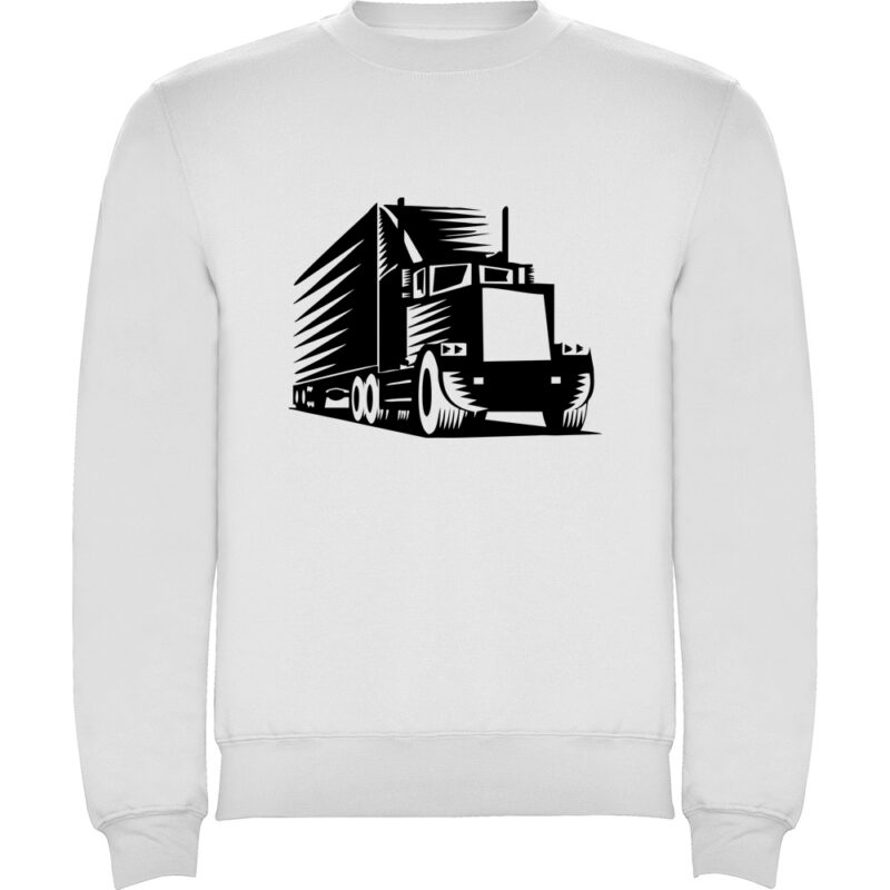 Pulover Șofer de camion, Alb