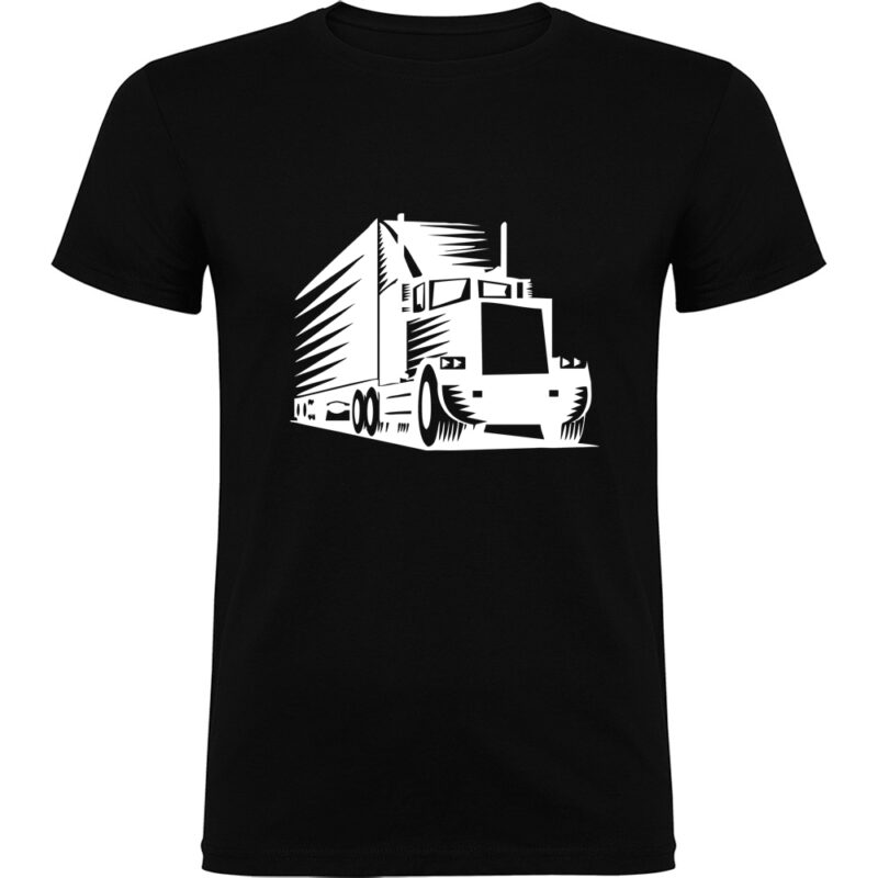 Tricou Șofer de camion, Negru