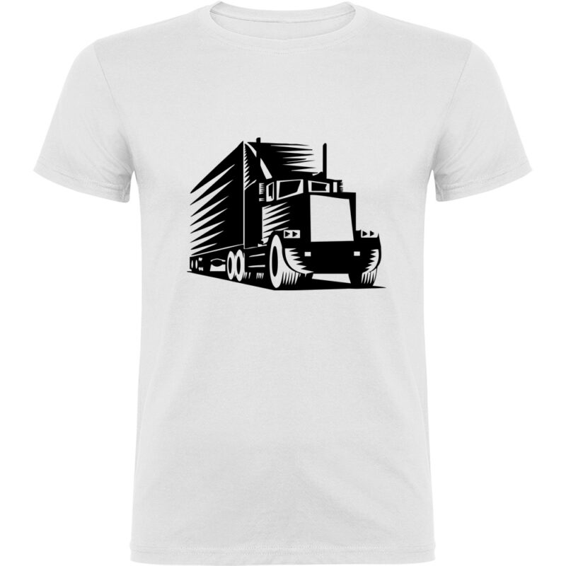 Tricou Șofer de camion, Alb