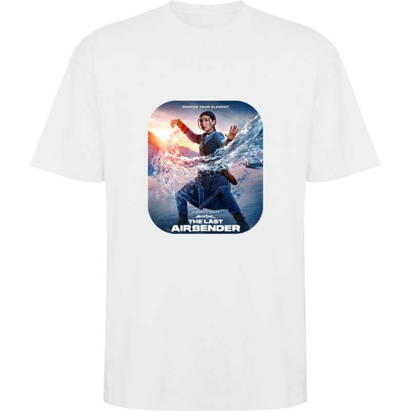 Tricou oversize THE LAST AIRBENDER - AVATAR (Model 1), Alb