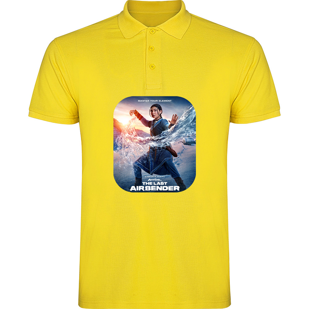 THELASTAIRBENDER-AVATARMODEL1.TP_.YEL_.jpg Tricou polo THE LAST AIRBENDER - AVATAR (Model 1), Galben - imagine 1