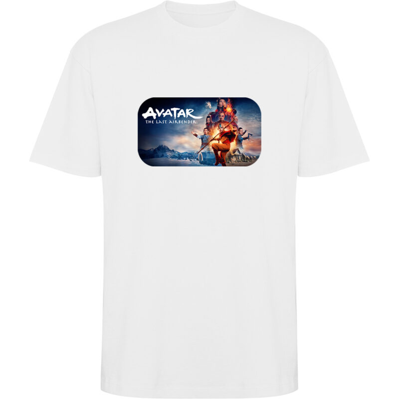 Tricou oversize THE LAST AIRBENDER - AVATAR (Model 2), Alb