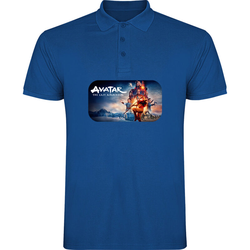 Tricou polo THE LAST AIRBENDER - AVATAR (Model 2), Albastru