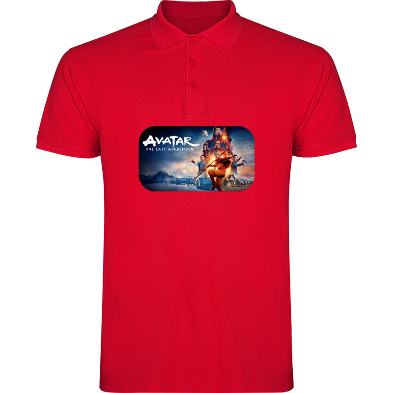 Tricou polo THE LAST AIRBENDER - AVATAR (Model 2), Roșu