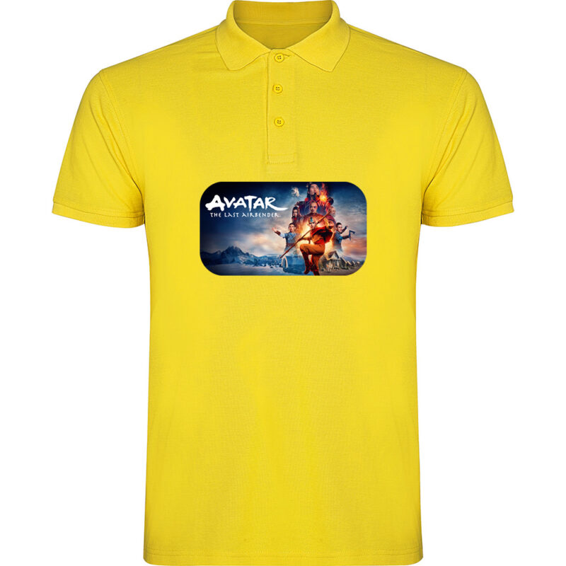 Tricou polo THE LAST AIRBENDER - AVATAR (Model 2), Galben
