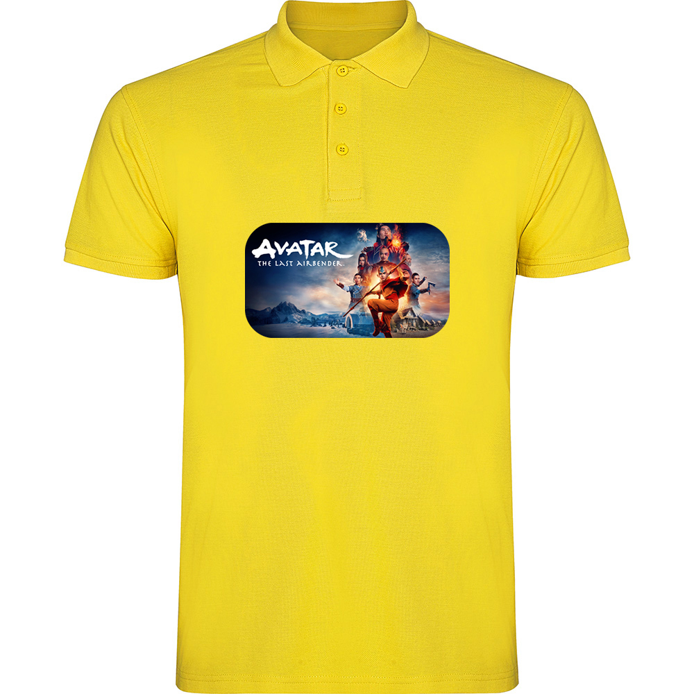 THELASTAIRBENDER-AVATARMODEL2.TP_.YEL_.jpg Tricou polo THE LAST AIRBENDER - AVATAR (Model 2), Galben - imagine 1