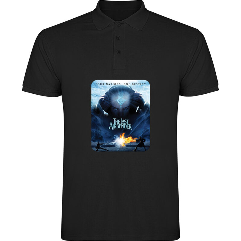 Tricou polo THE LAST AIRBENDER - AVATAR (Model 3), Negru